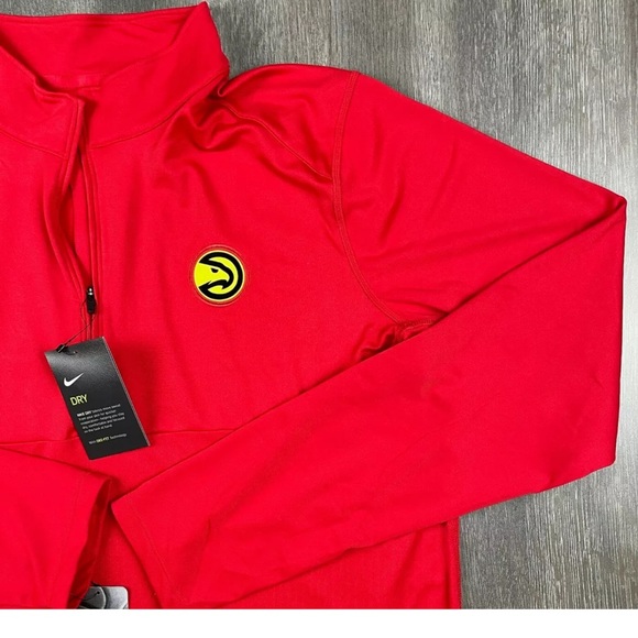 *NWT*Nike Atlanta Hawks 1/4 Zip Warm Up Jacket - Picture 2 of 5